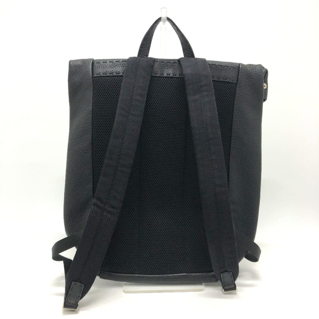 Fendi Black Leather Backpack