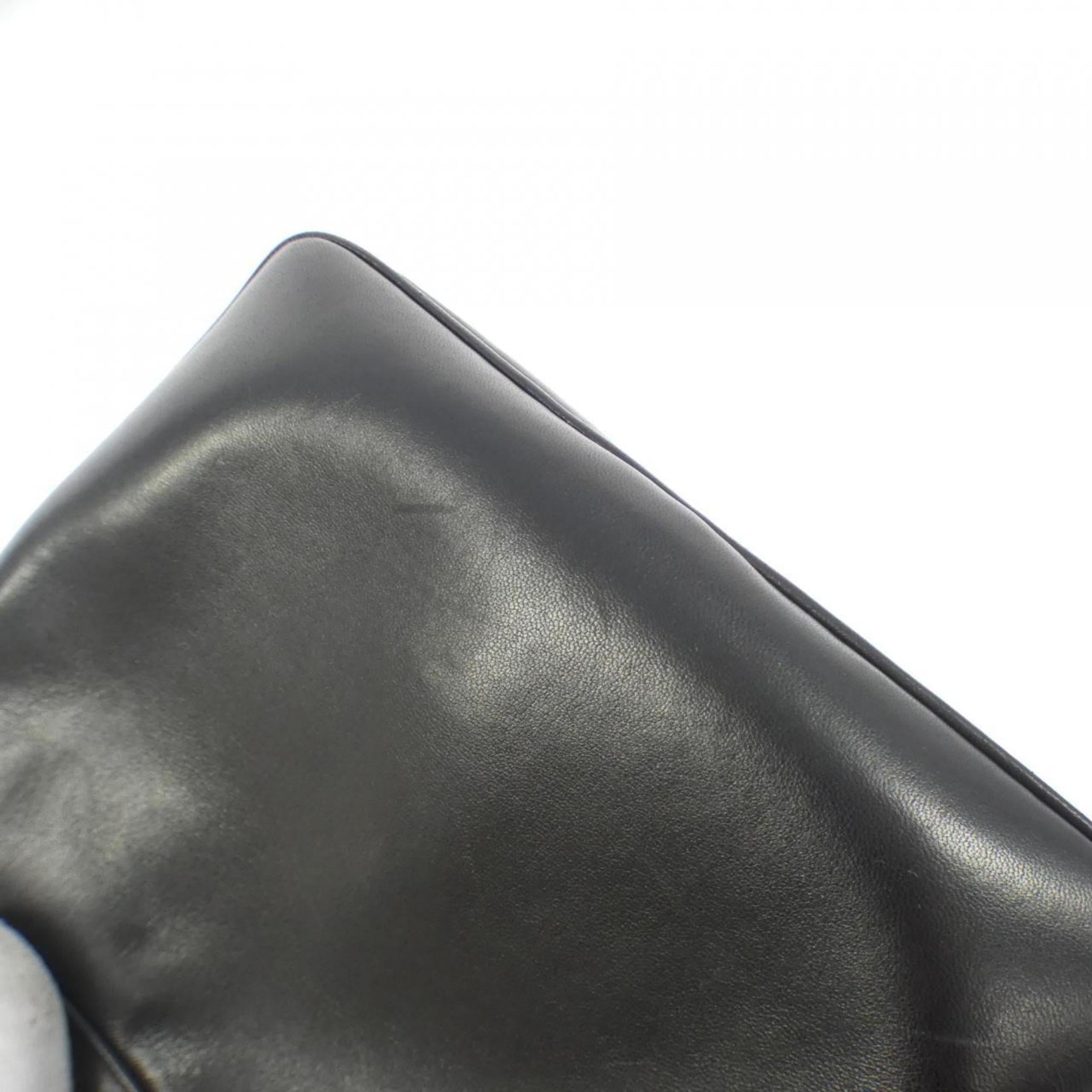 Chanel Black Leather Shoulder Bag