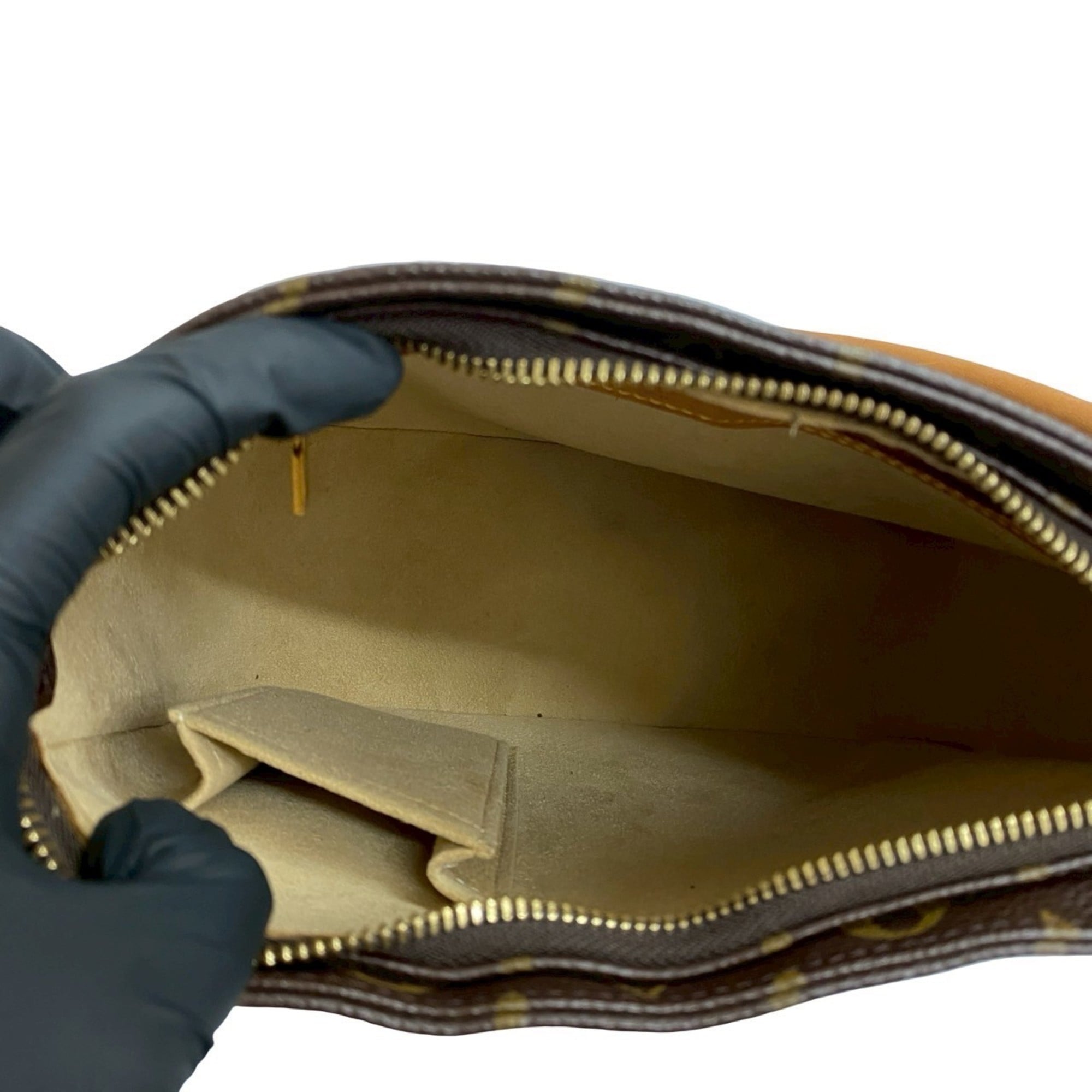Louis Vuitton Brown Leather Shoulder Bag