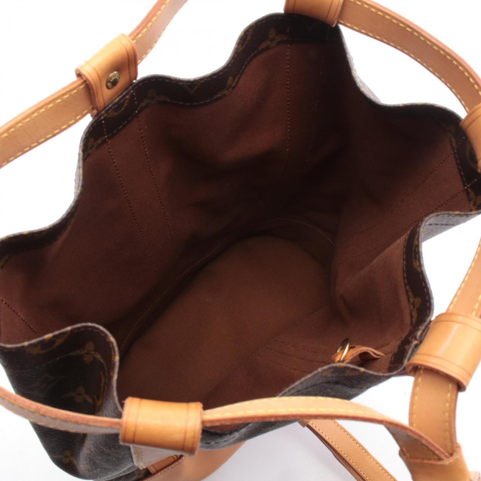 Louis Vuitton Brown Monogram Coated Canvas Leather Handbag Shoulder Bag