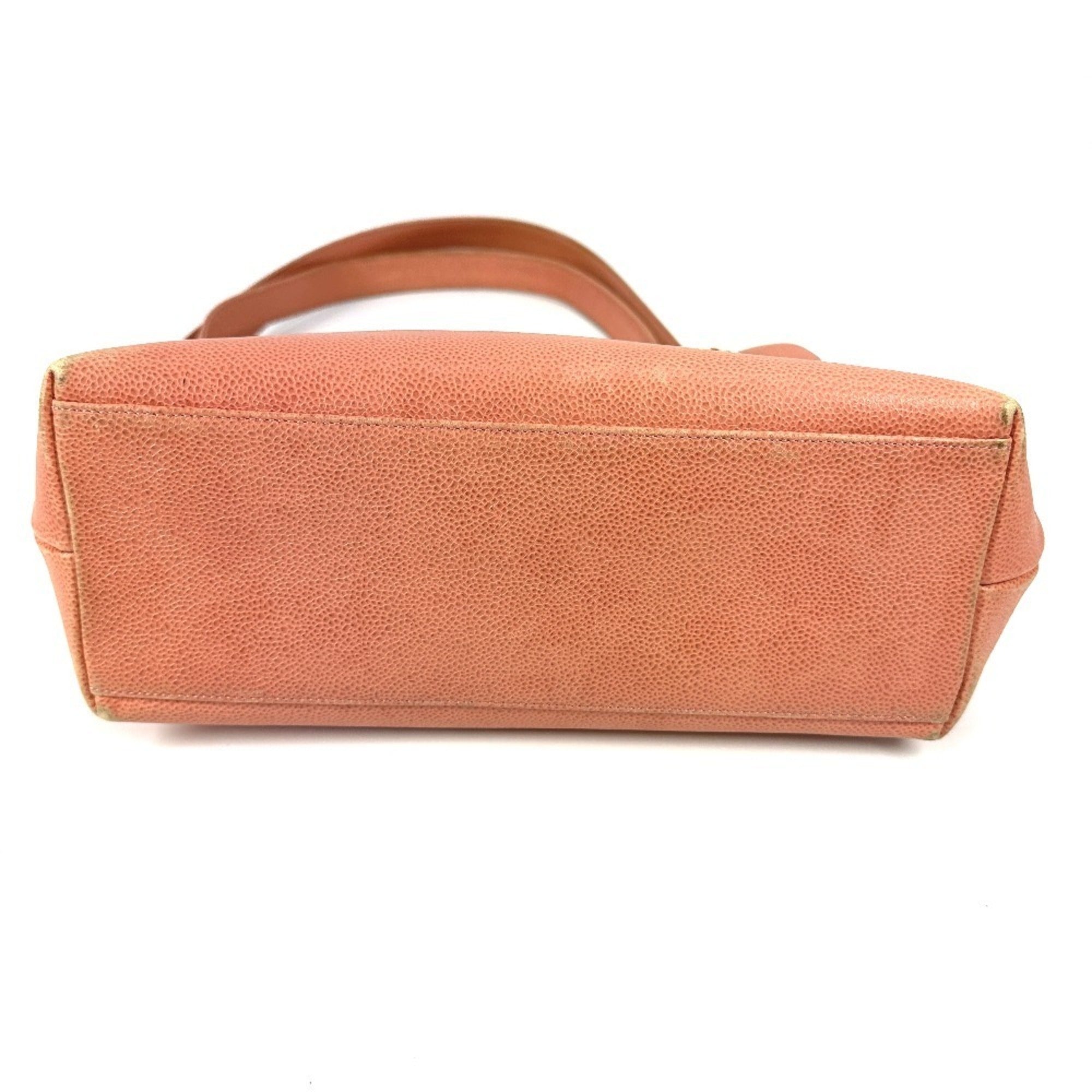 Chanel Pink Grained Calfskin Shoulder Bag Tote Bag