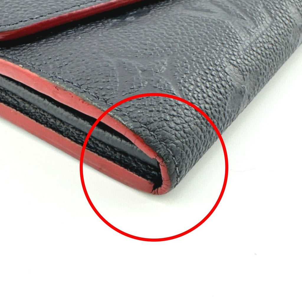 Louis Vuitton Marine Rouge Monogram Empreinte Long Wallet