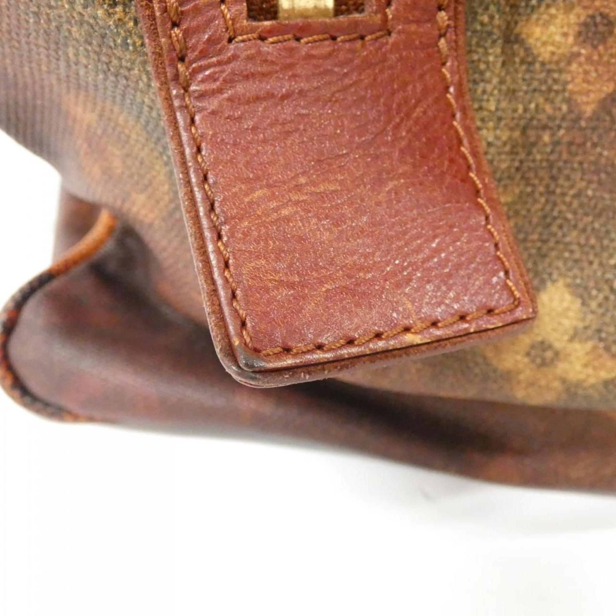 Louis Vuitton Rouge Coated Canvas Handbag