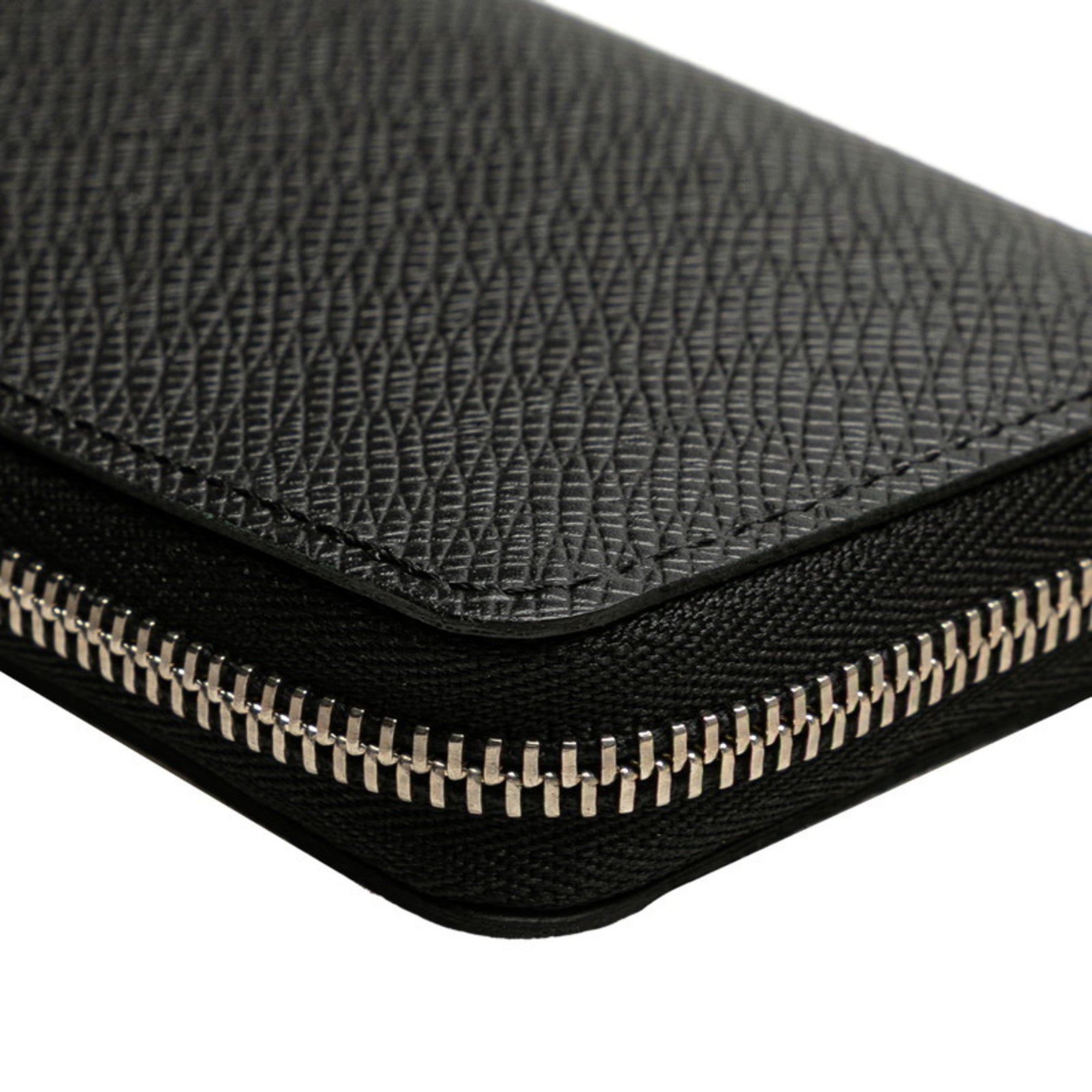Louis Vuitton Taiga Ardoise Black Leather Coin Purse/Coin Case