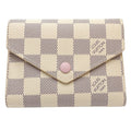 Louis Vuitton Damier Azur Rose Ballerine White Damier Azur Wallet (Tri-Fold)