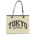 Balenciaga Black White Canvas Tote