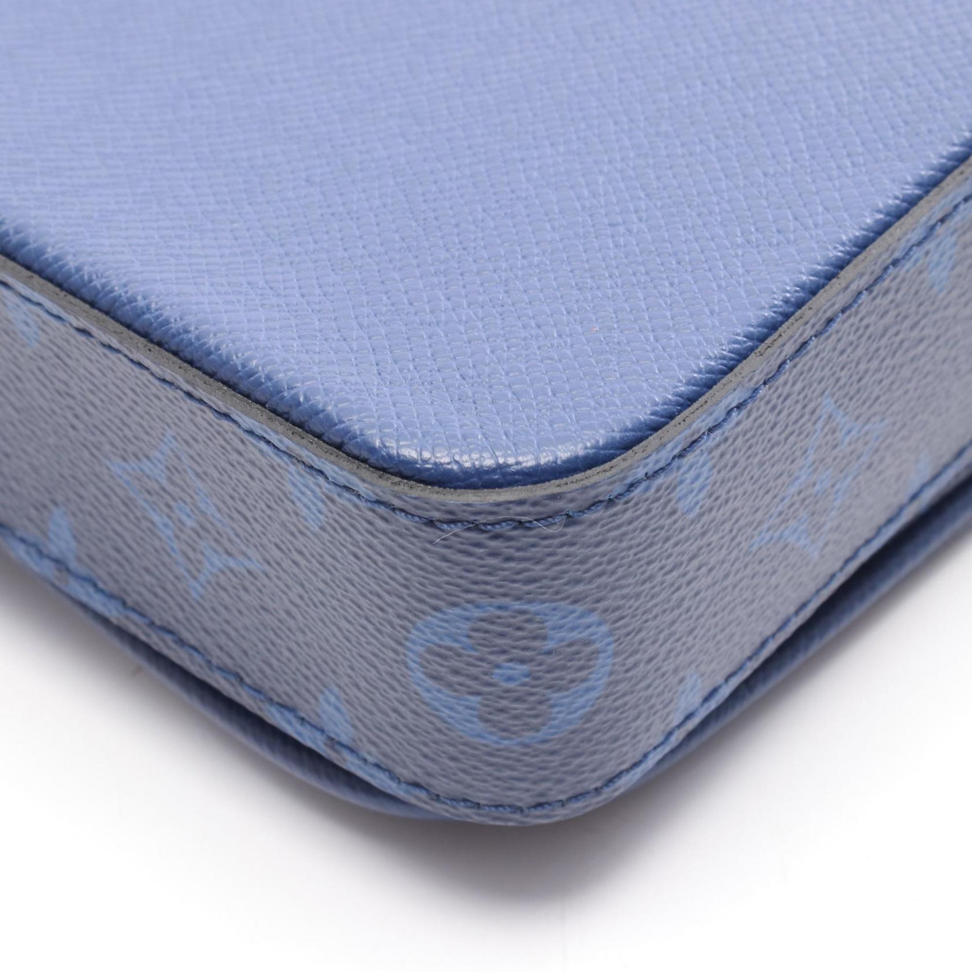 Louis Vuitton Blue Cobalt Taigarama Leather Shoulder Bag