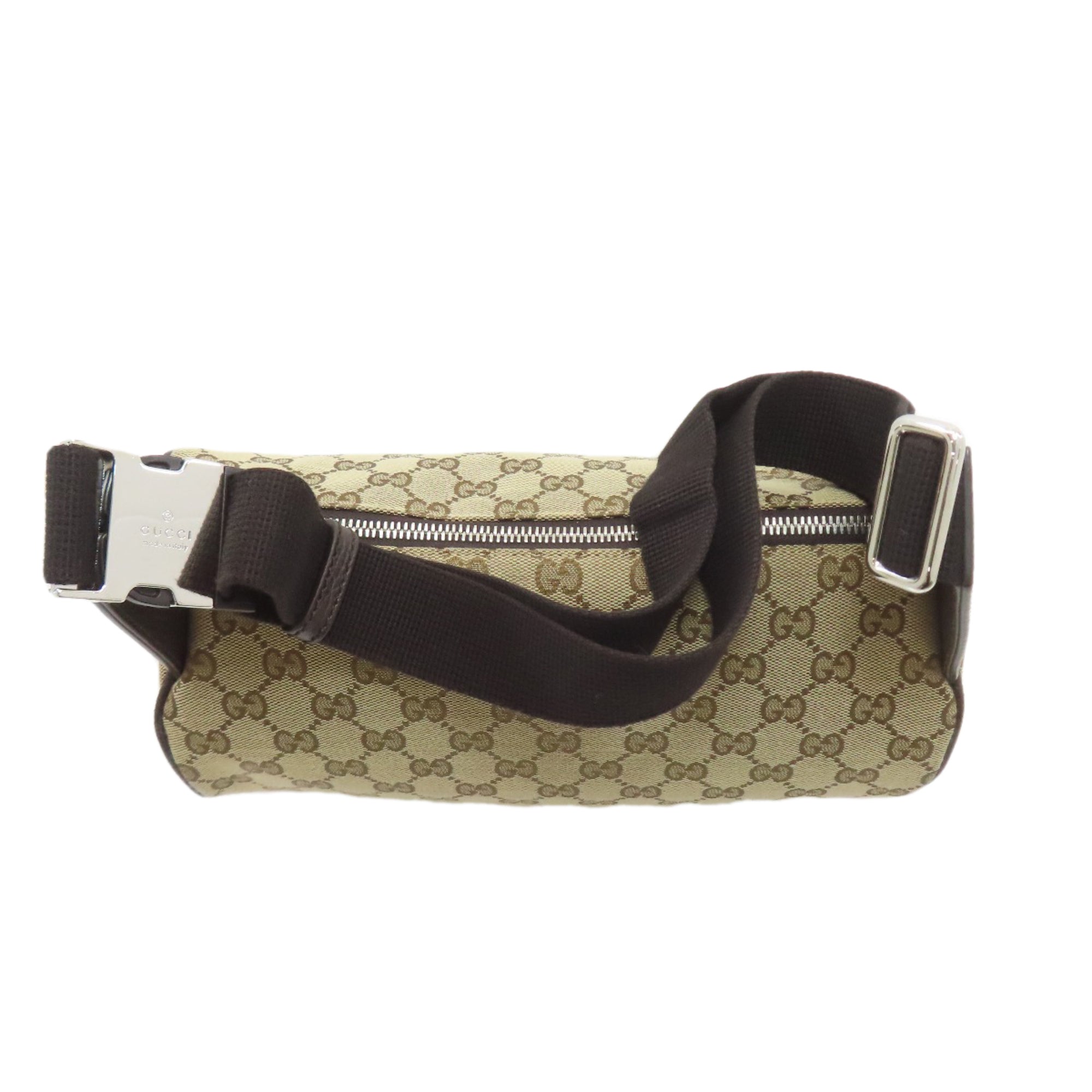 Gucci Brown Canvas Sling Bag (Pre-Owned)