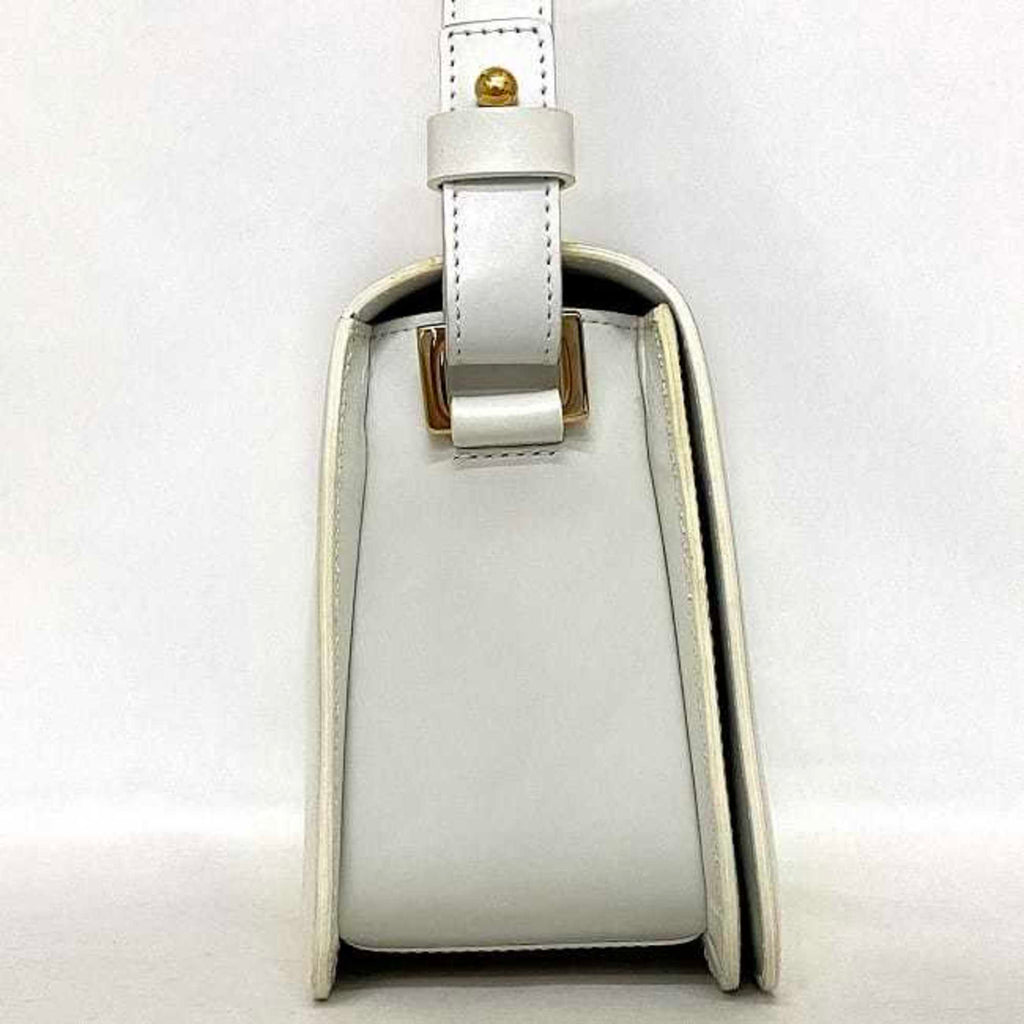 Celine White Leather Handbag Shoulder Bag
