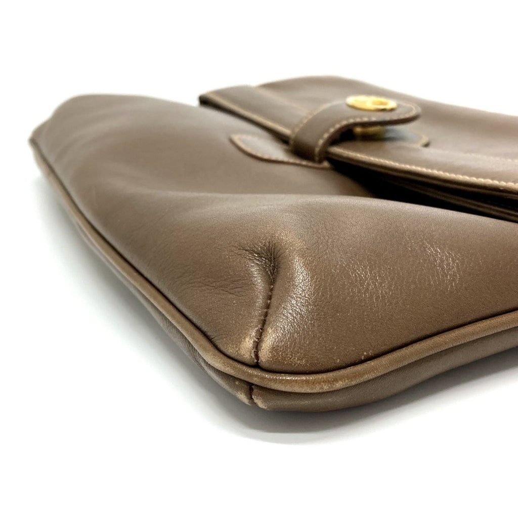 Celine Brown Leather Shoulder Bag