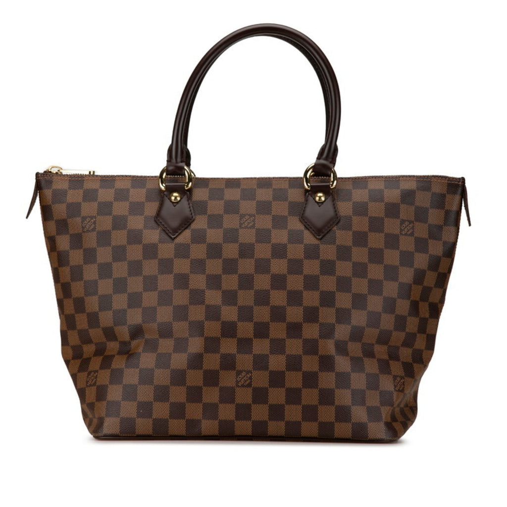 Louis Vuitton Brown Pvc Leather Handbag Shoulder Bag