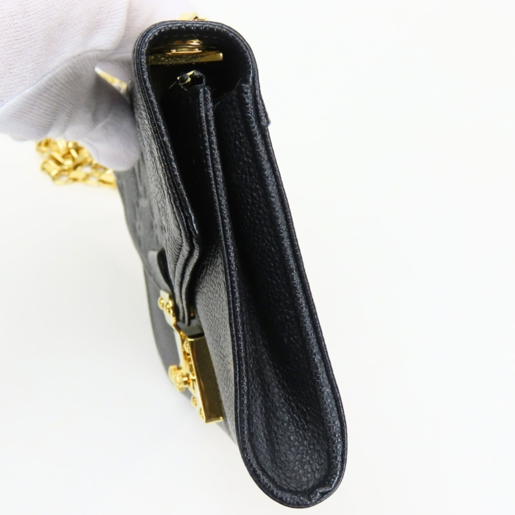 Louis Vuitton Noir Monogram Empreinte Pochette Shoulder Bag