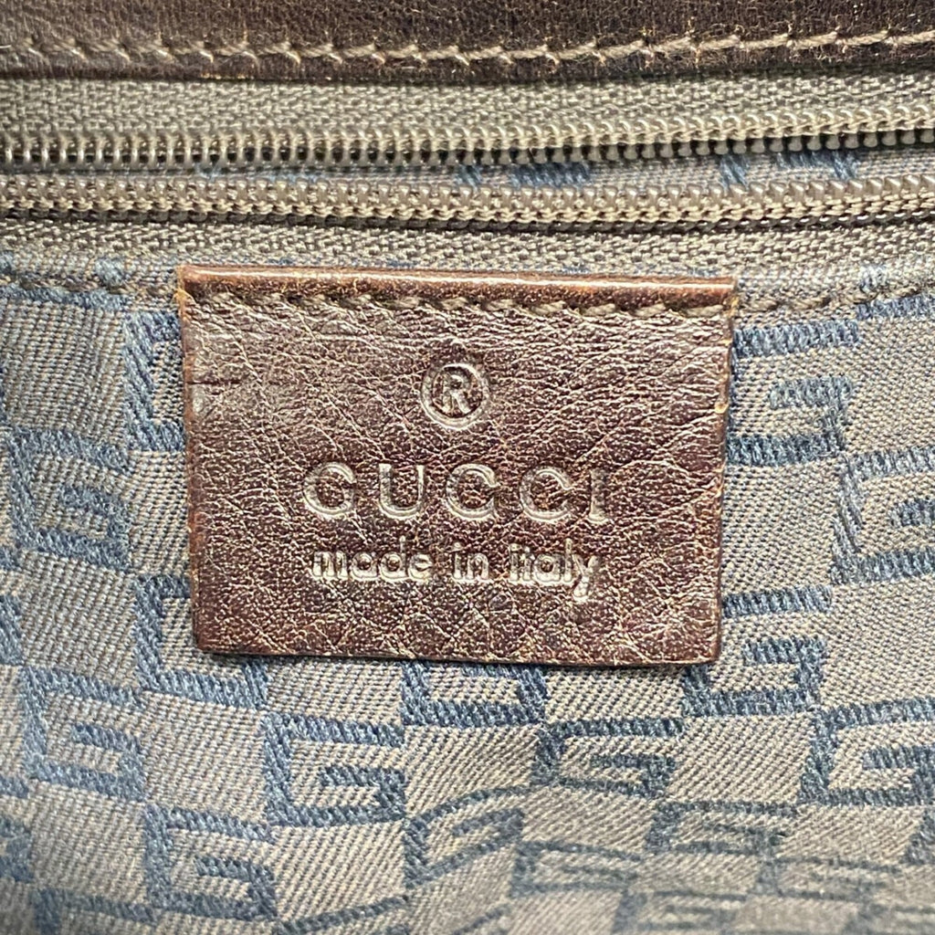 Gucci Brown Canvas Shoulder Bag (Pre-Owned)