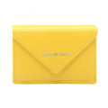 Balenciaga Yellow Leather Wallet (Tri-Fold)