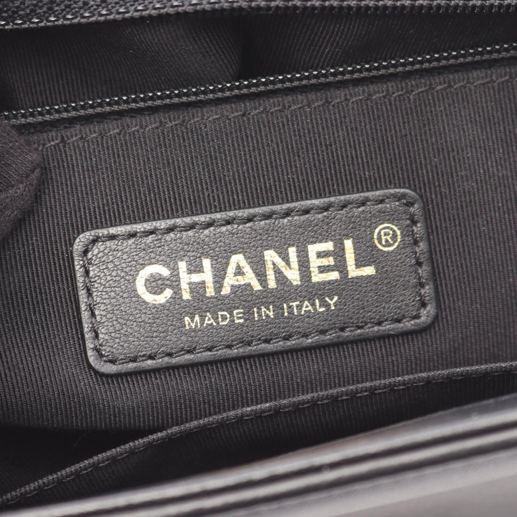 Chanel Black Leather Handbag Shoulder Bag