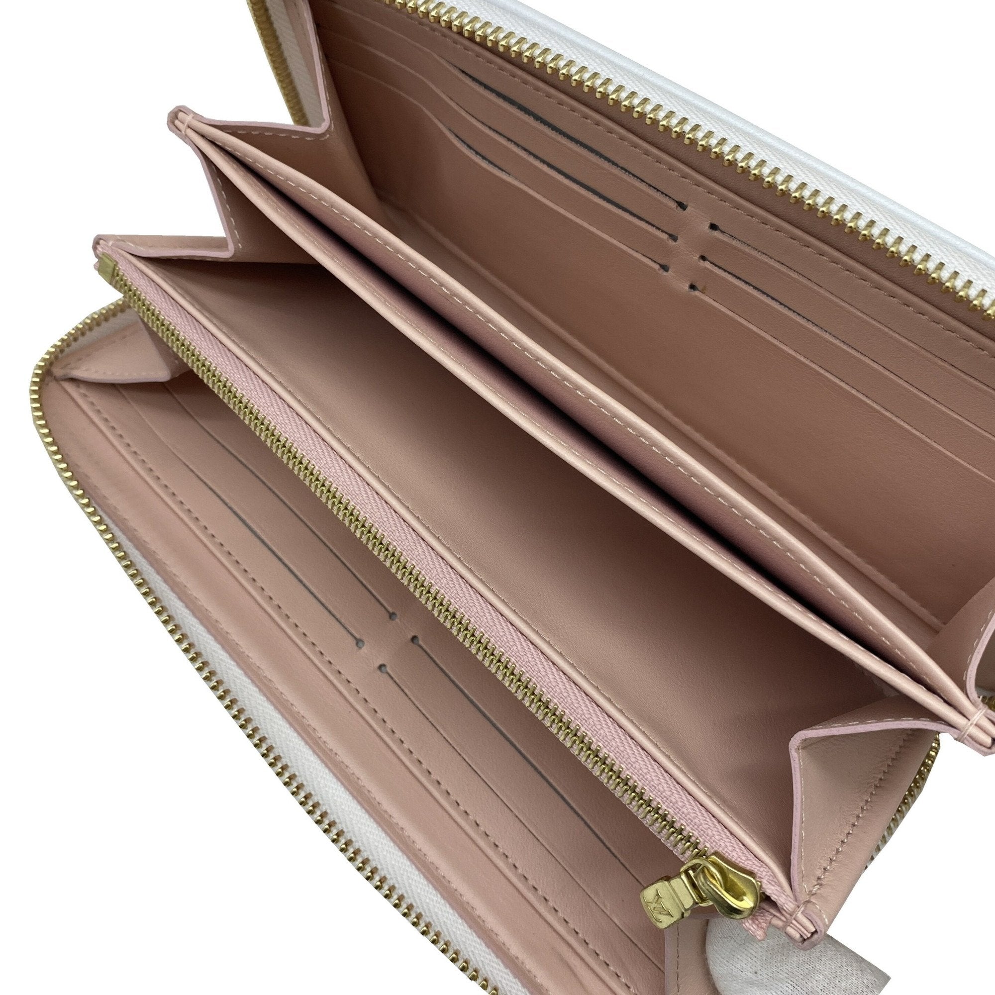 Louis Vuitton Multi-Color White Leather Long Wallet