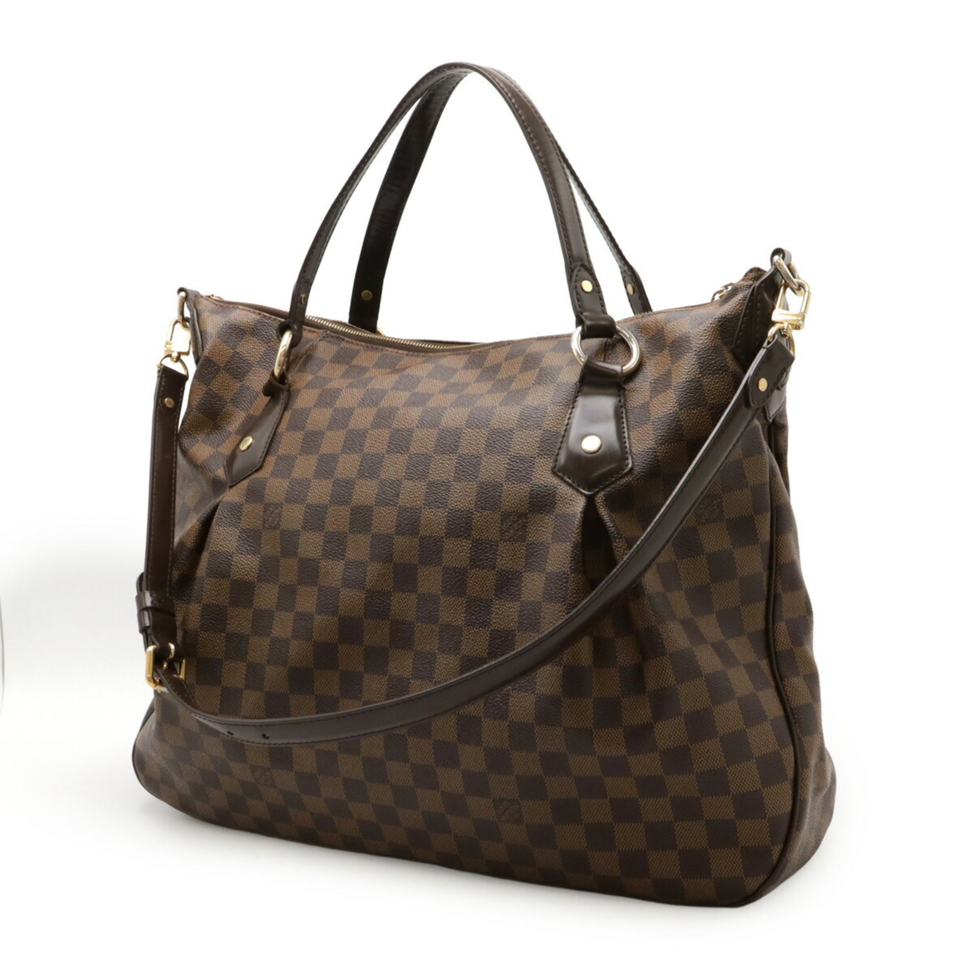 Louis Vuitton Brown Pvc Shoulder Bag Tote Bag