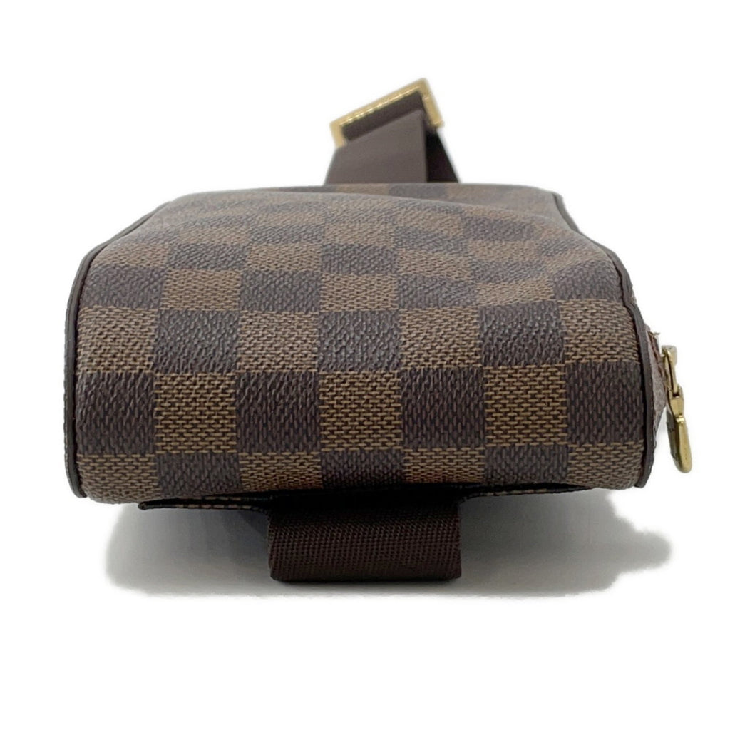 Louis Vuitton Damier Brown Damier Canvas Ebene Red Color Shoulder Bag Sling Bag