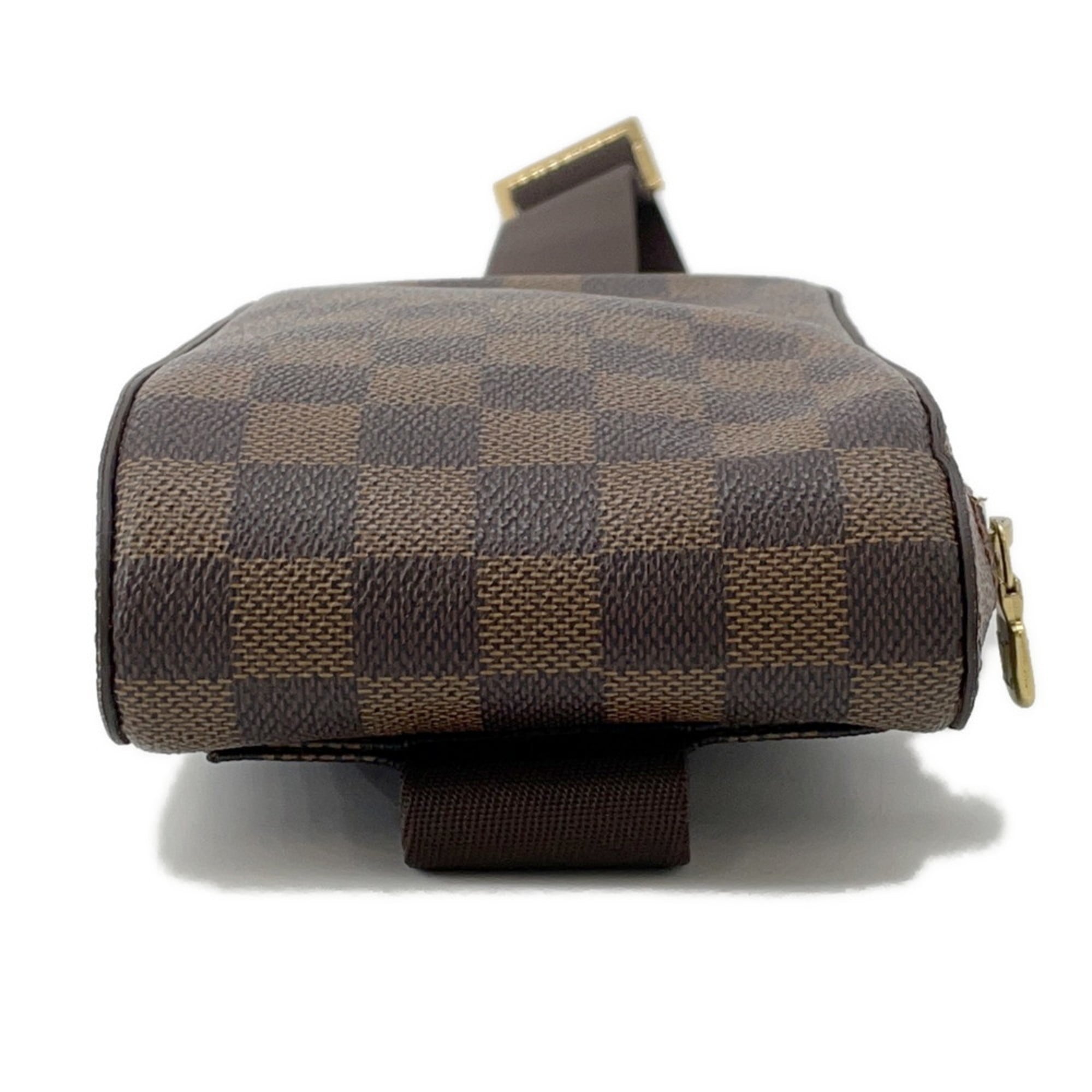 Louis Vuitton Damier Brown Damier Canvas Ebene Red Color Shoulder Bag Sling Bag