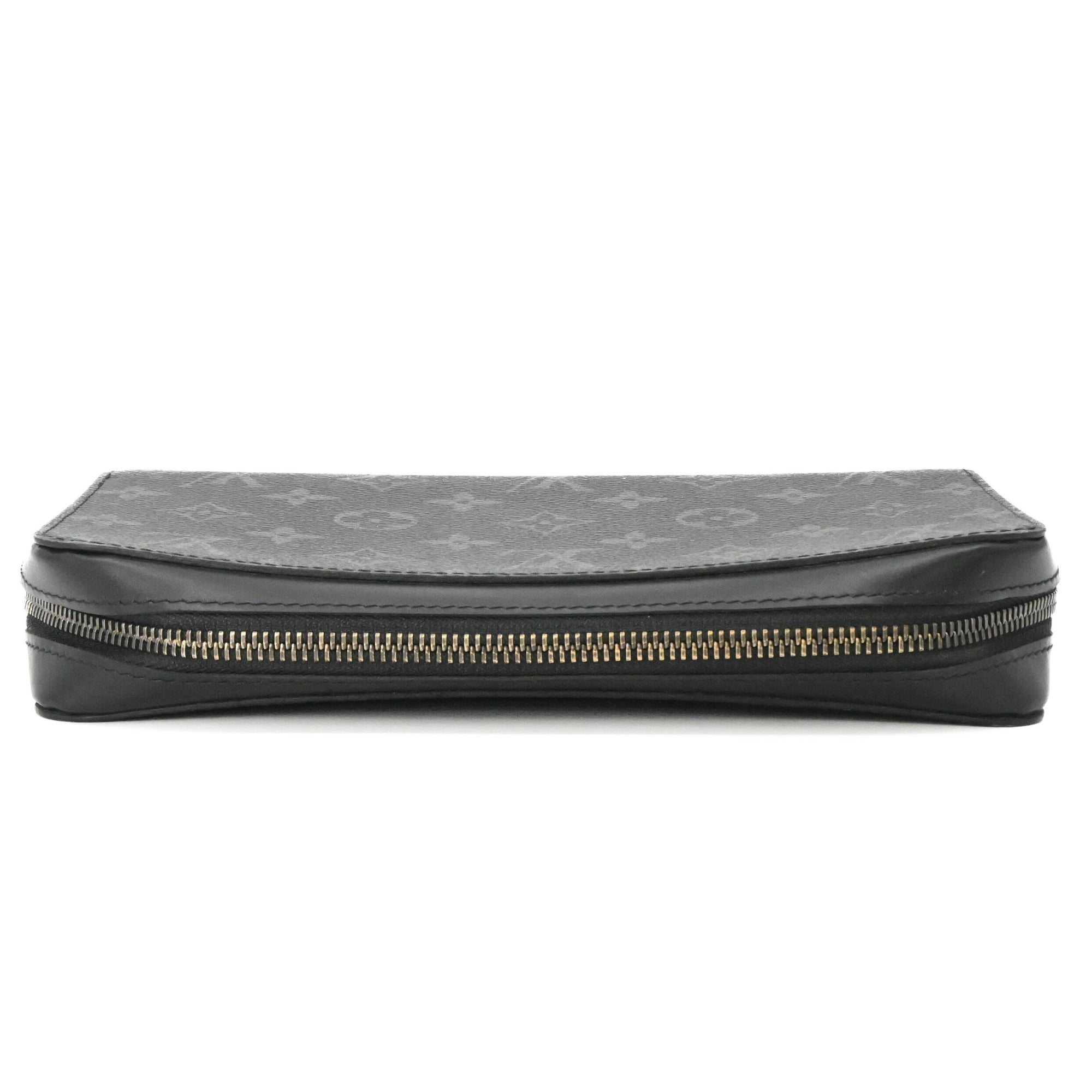 Louis Vuitton Black Monogram Eclipse Monogram Eclipse Long Wallet