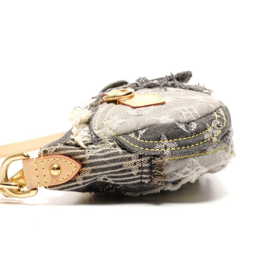 Louis Vuitton Gray Monogram Denim Shoulder Bag