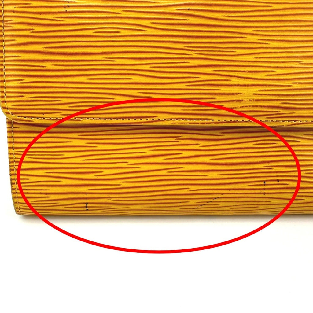 Louis Vuitton Yellow Epi Leather Long Wallet
