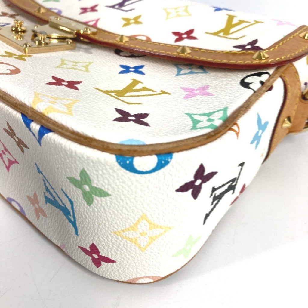 Louis Vuitton Blanc White Monogram Multicolore Pochette Shoulder Bag
