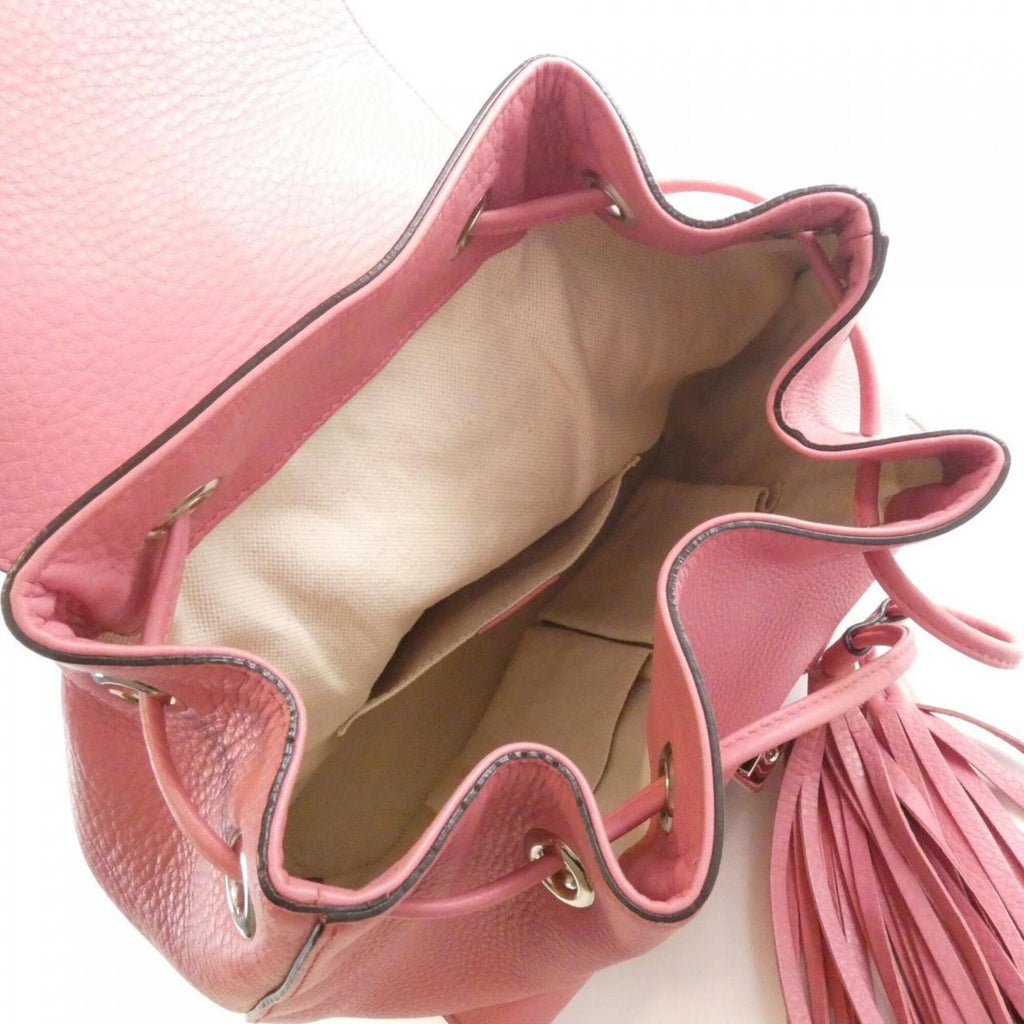 Gucci Pink Leather Backpack (Pre-Owned)
