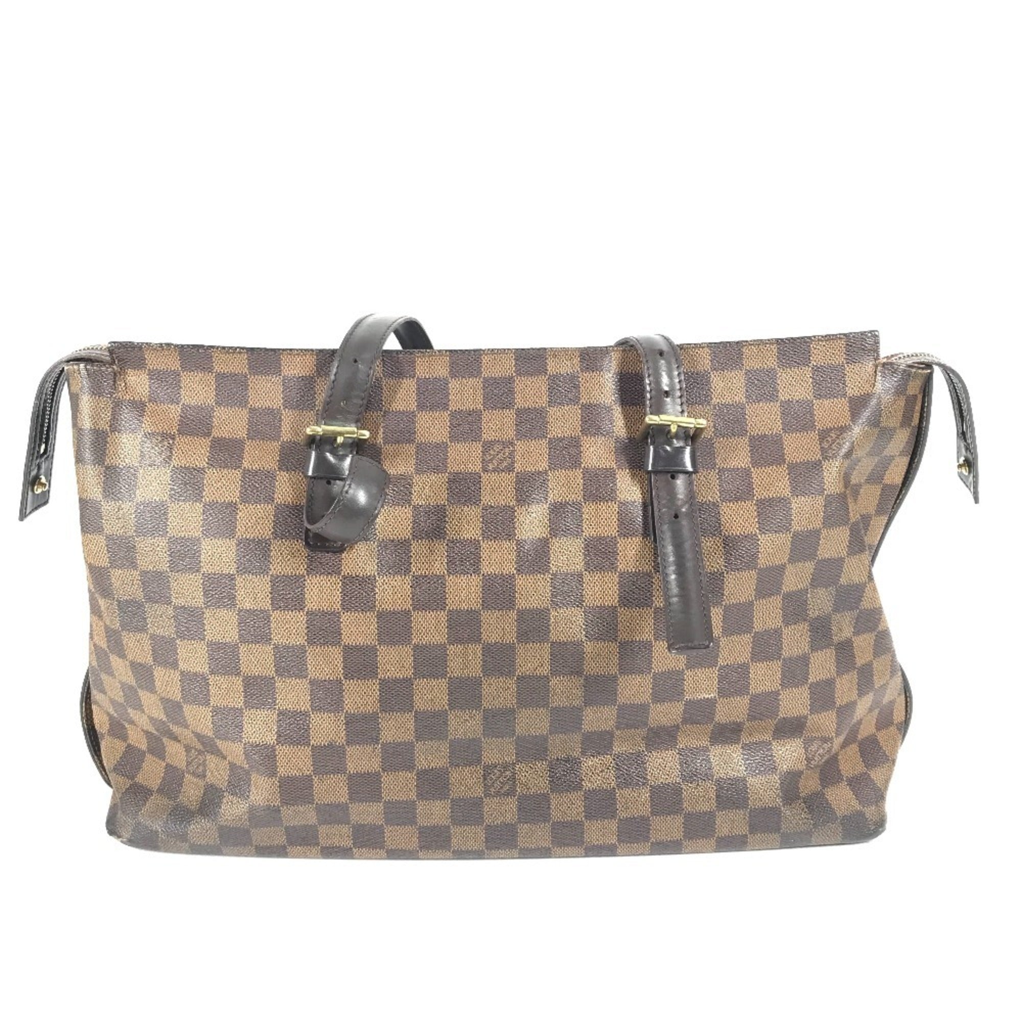 Louis Vuitton Brown Damier Canvas Shoulder Bag Tote Bag