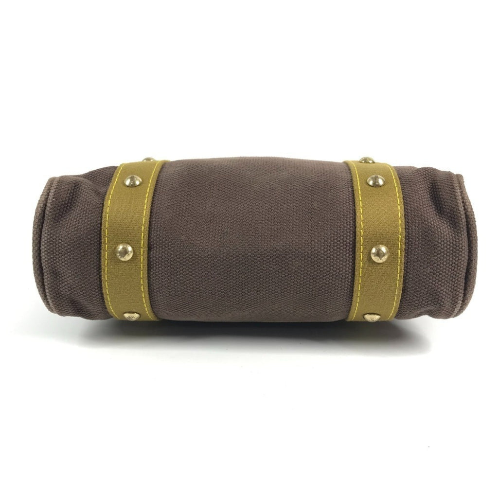 Louis Vuitton Brown Canvas Leather Shoulder Bag Tote Bag