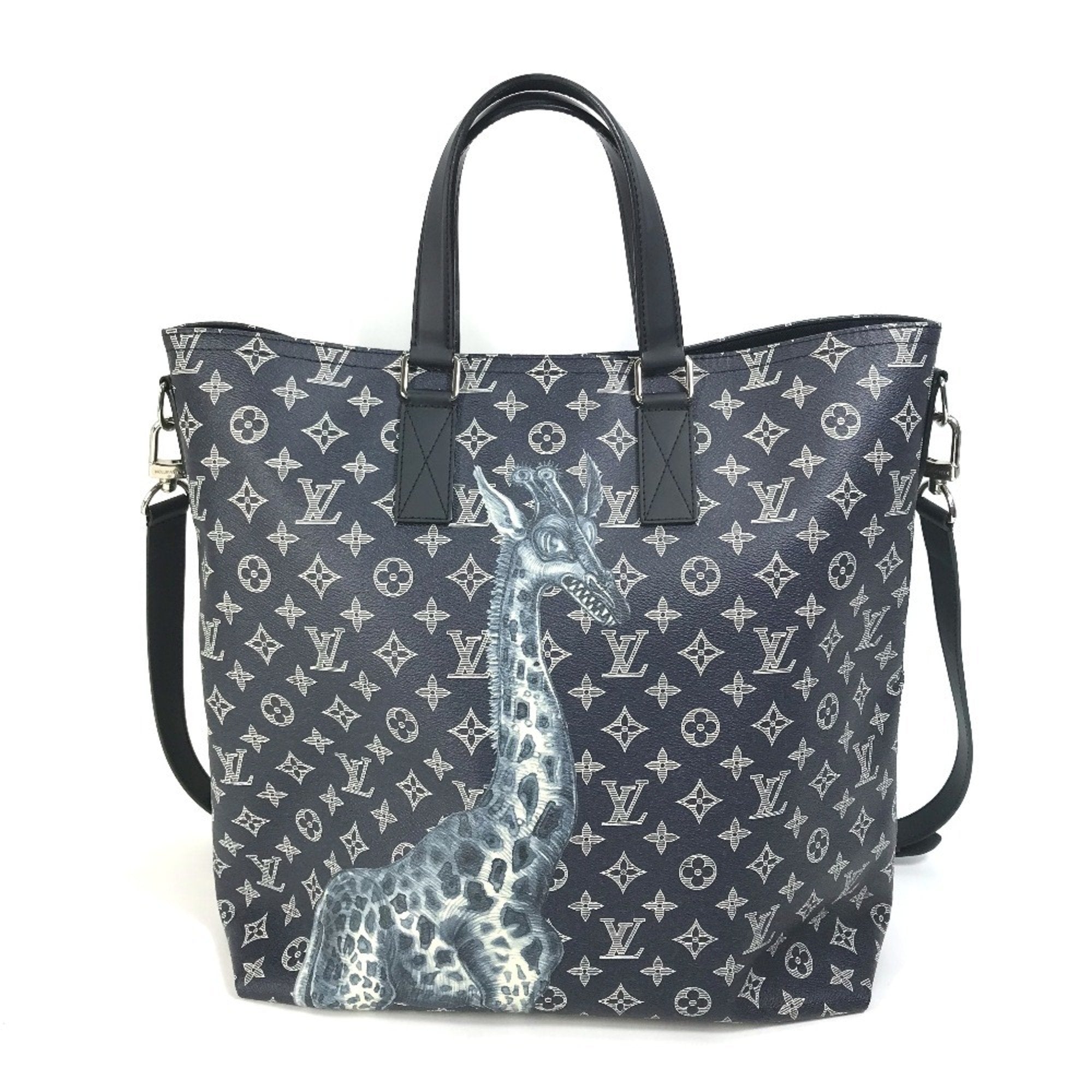 Louis Vuitton Monogram Savane Navy Shoulder Bag Tote Bag