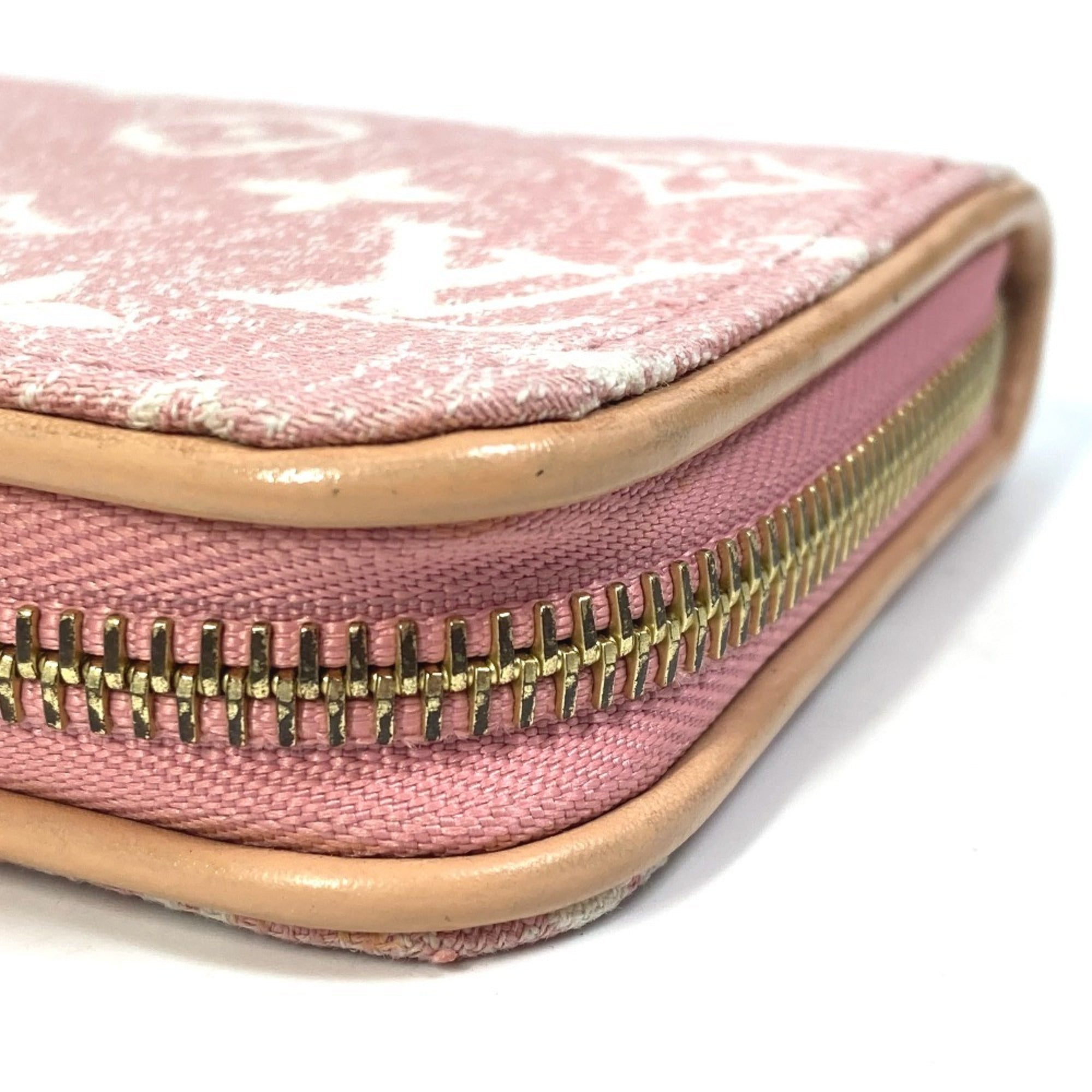 Louis Vuitton Monogram Denim Pink Monogram Denim Long Wallet