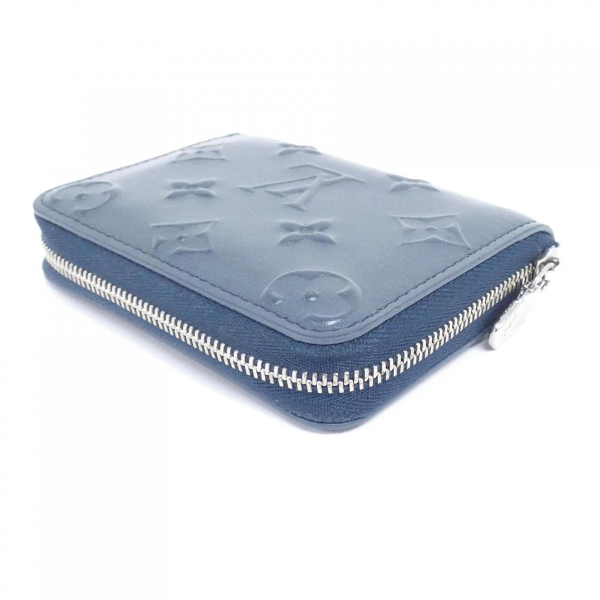 Louis Vuitton Blue Leather Coin Purse/Coin Case
