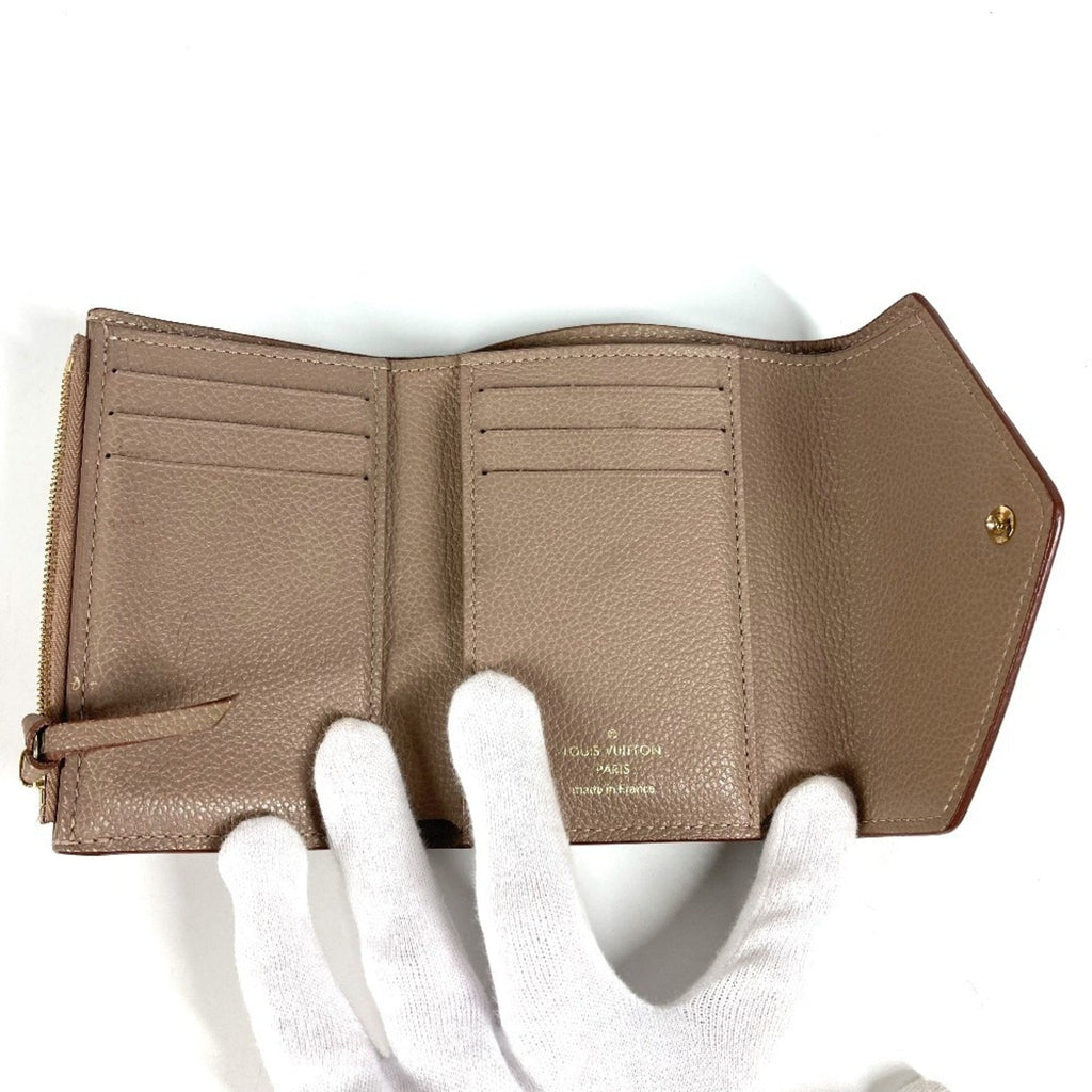Louis Vuitton Beige Monogram Empreinte Wallet (Tri-Fold)