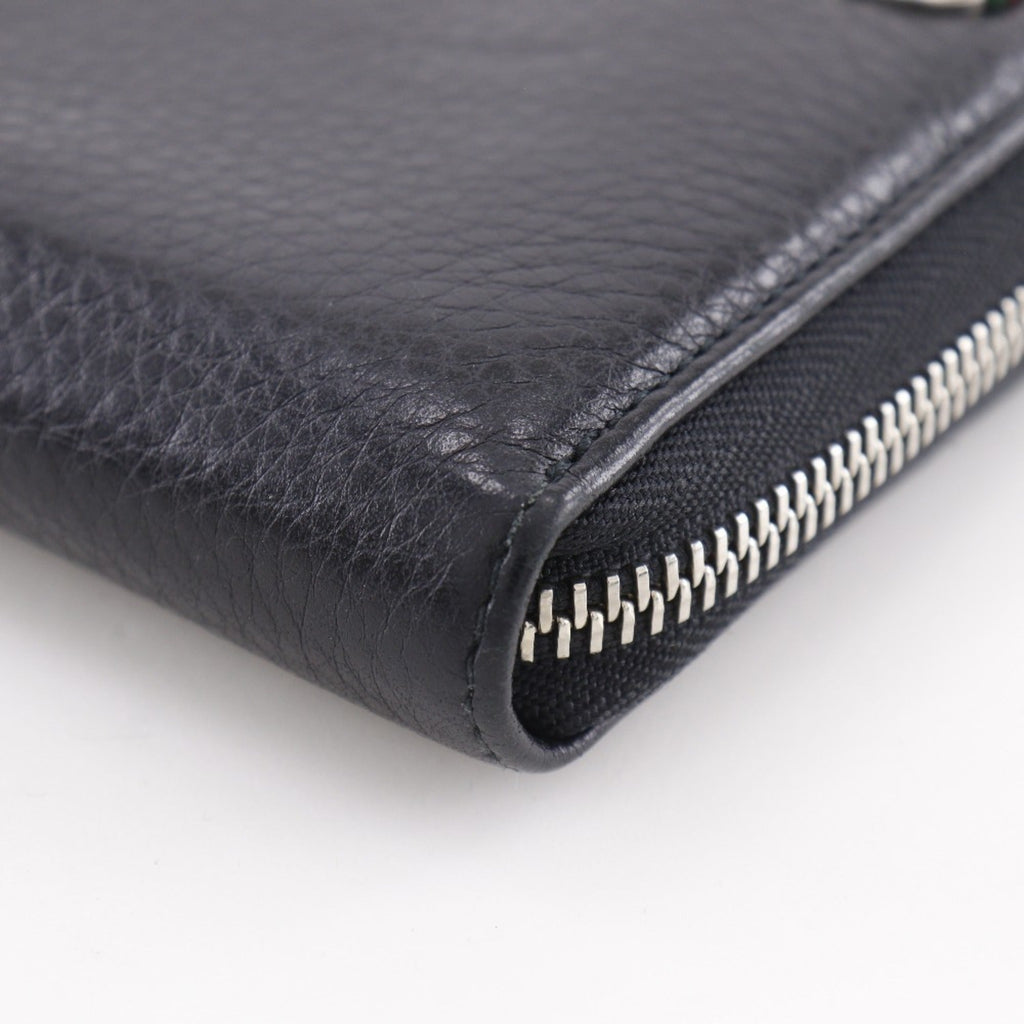 Gucci Black Leather Long Wallet (Bi-Fold) (Pre-Owned)