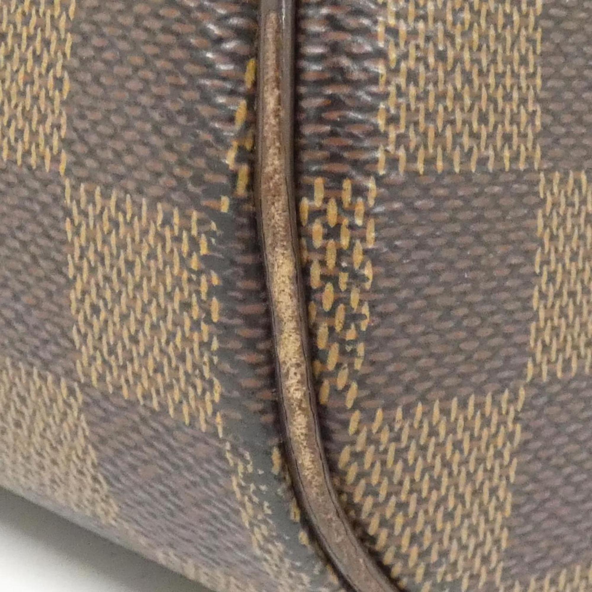 Louis Vuitton Brown Coated Canvas Handbag