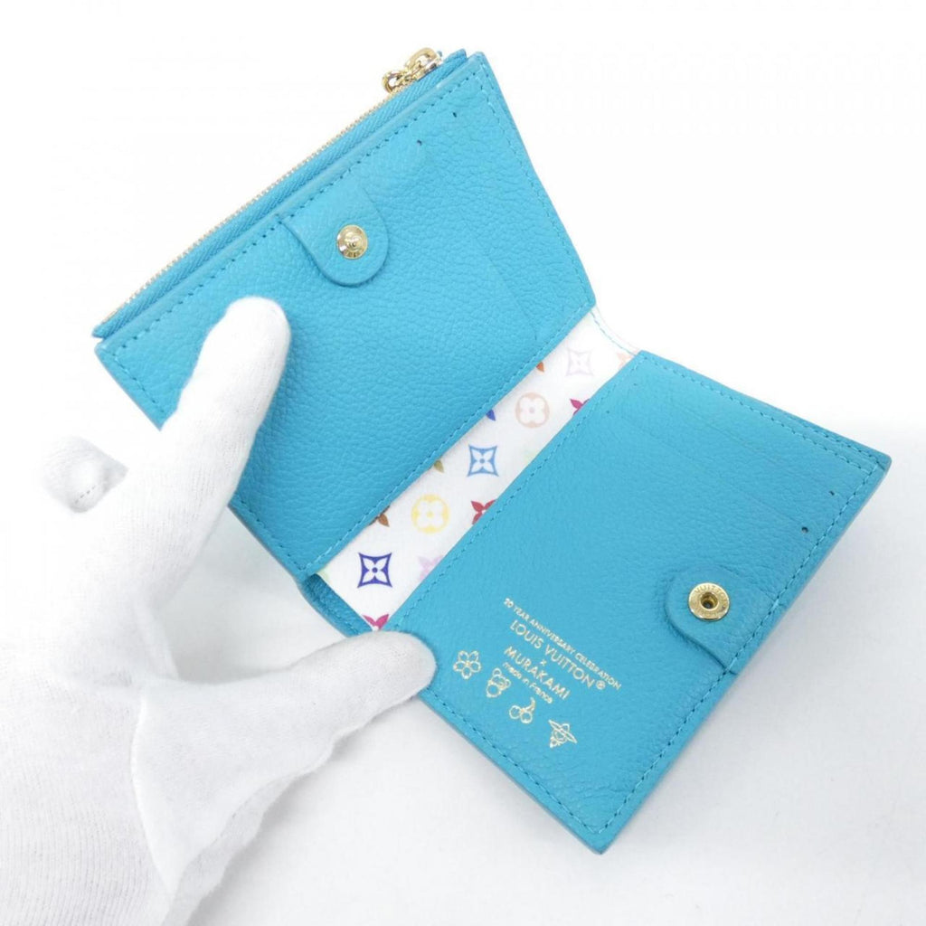 Louis Vuitton Blue Leather Wallet