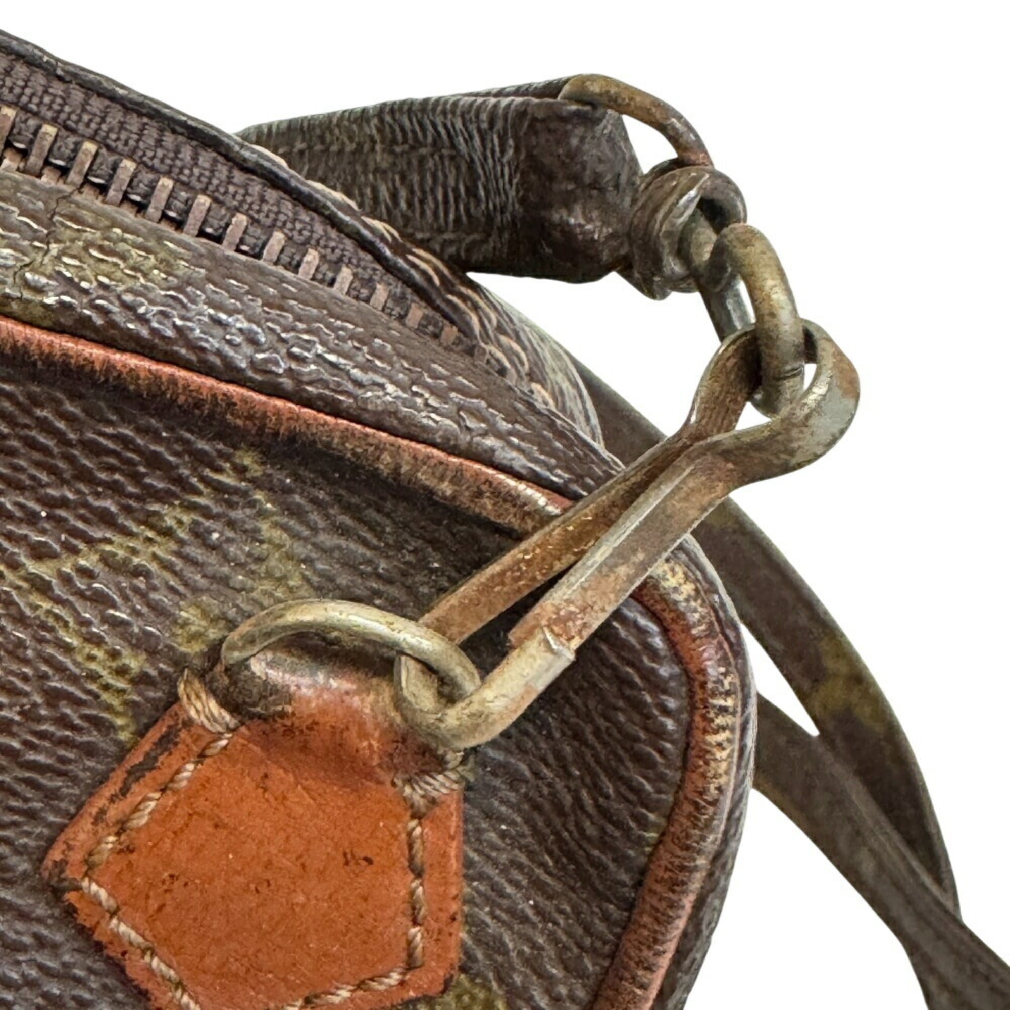 Louis Vuitton Brown Monogram Leather Shoulder Bag