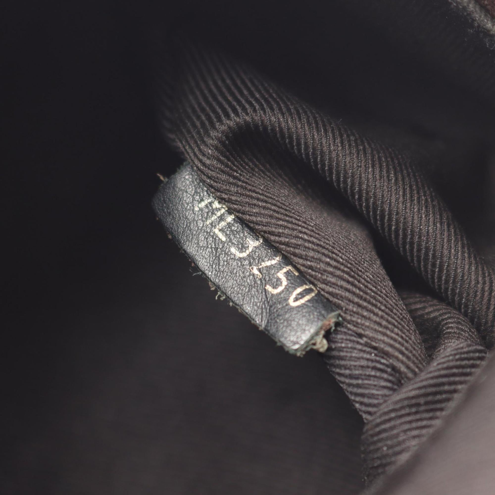 Louis Vuitton Black Brown Coated Canvas Leather Backpack