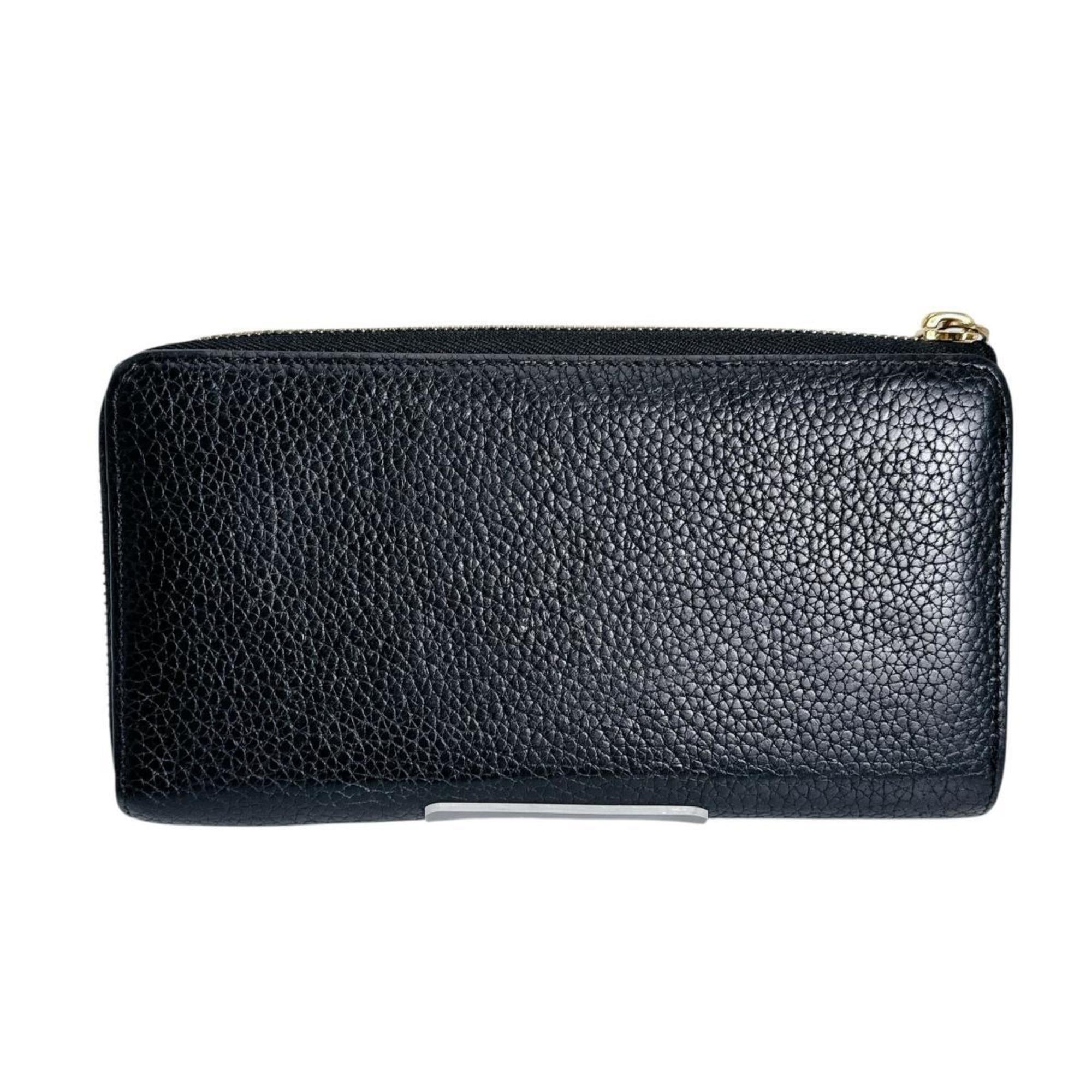 Louis Vuitton Black Noir Leather Long Wallet