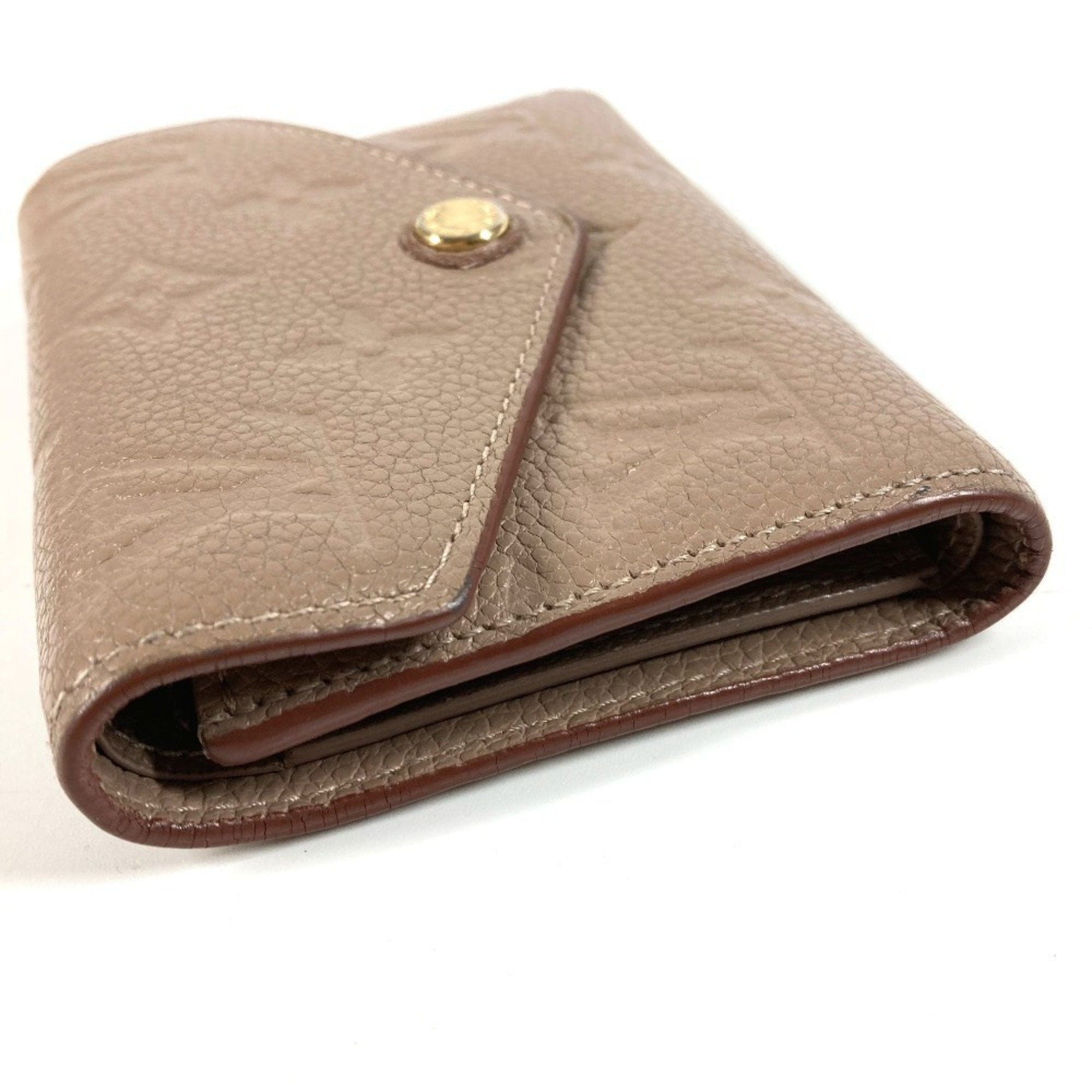 Louis Vuitton Beige Monogram Empreinte Wallet (Tri-Fold)