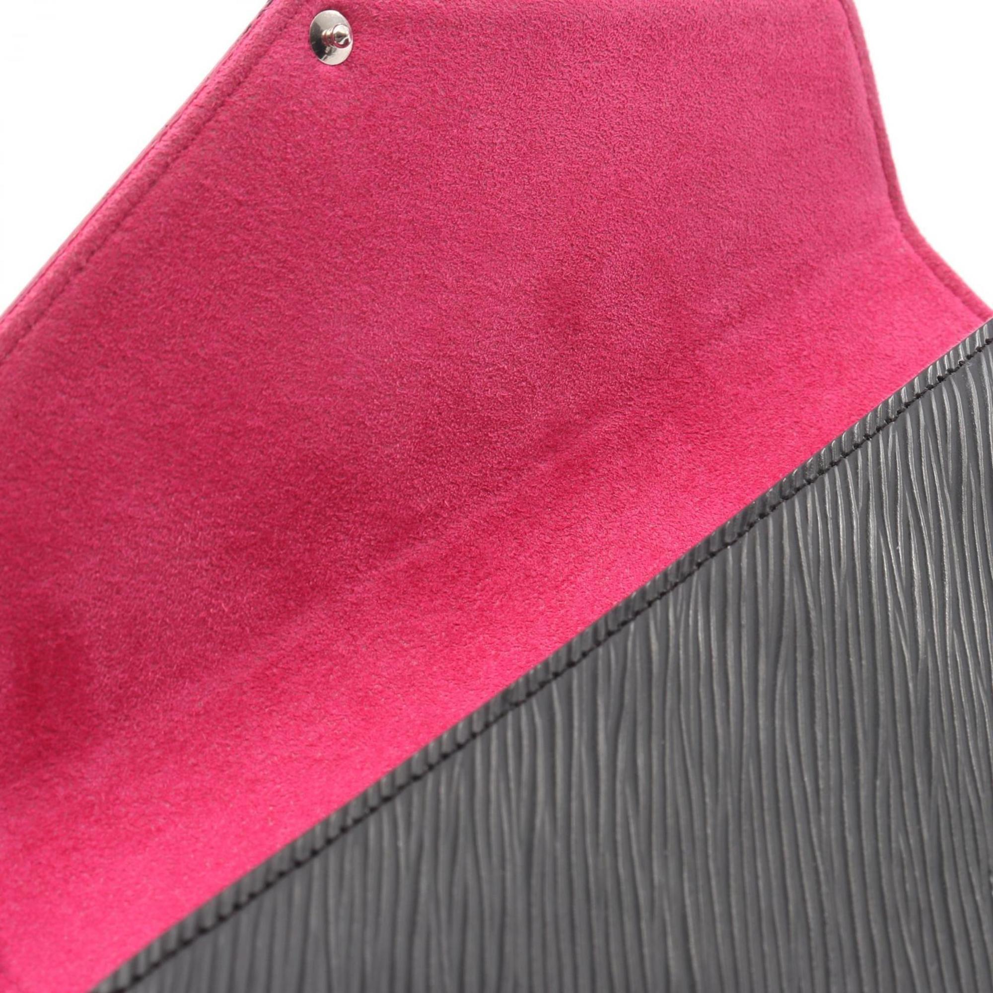 Louis Vuitton Black Hot Pink Noir Pink Leather Shoulder Bag