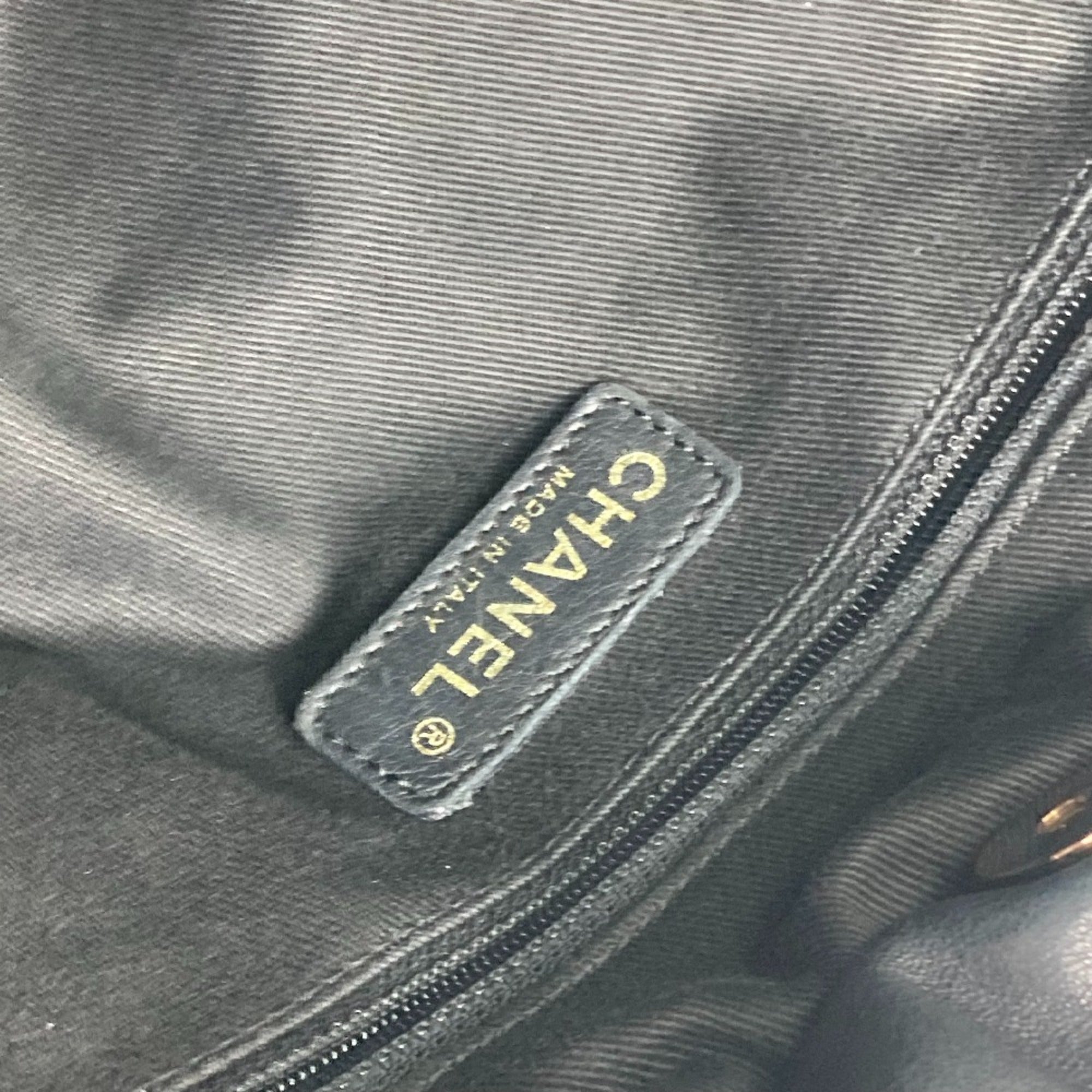 Chanel Black Leather Shoulder Bag