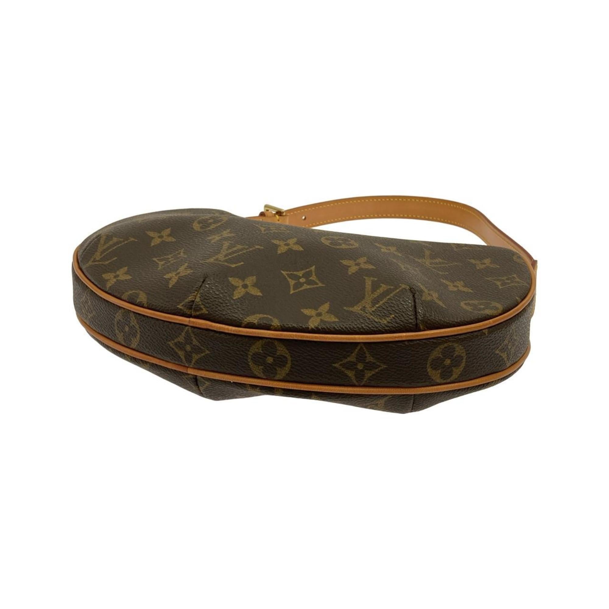 Louis Vuitton Marron Coated Canvas Pochette Shoulder Bag