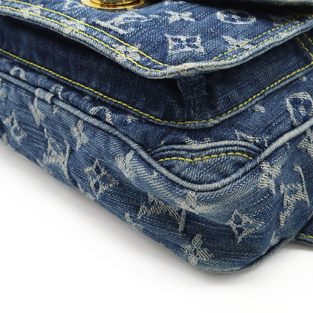 Louis Vuitton Blue Monogram Denim Fanny Pack Shoulder Bag