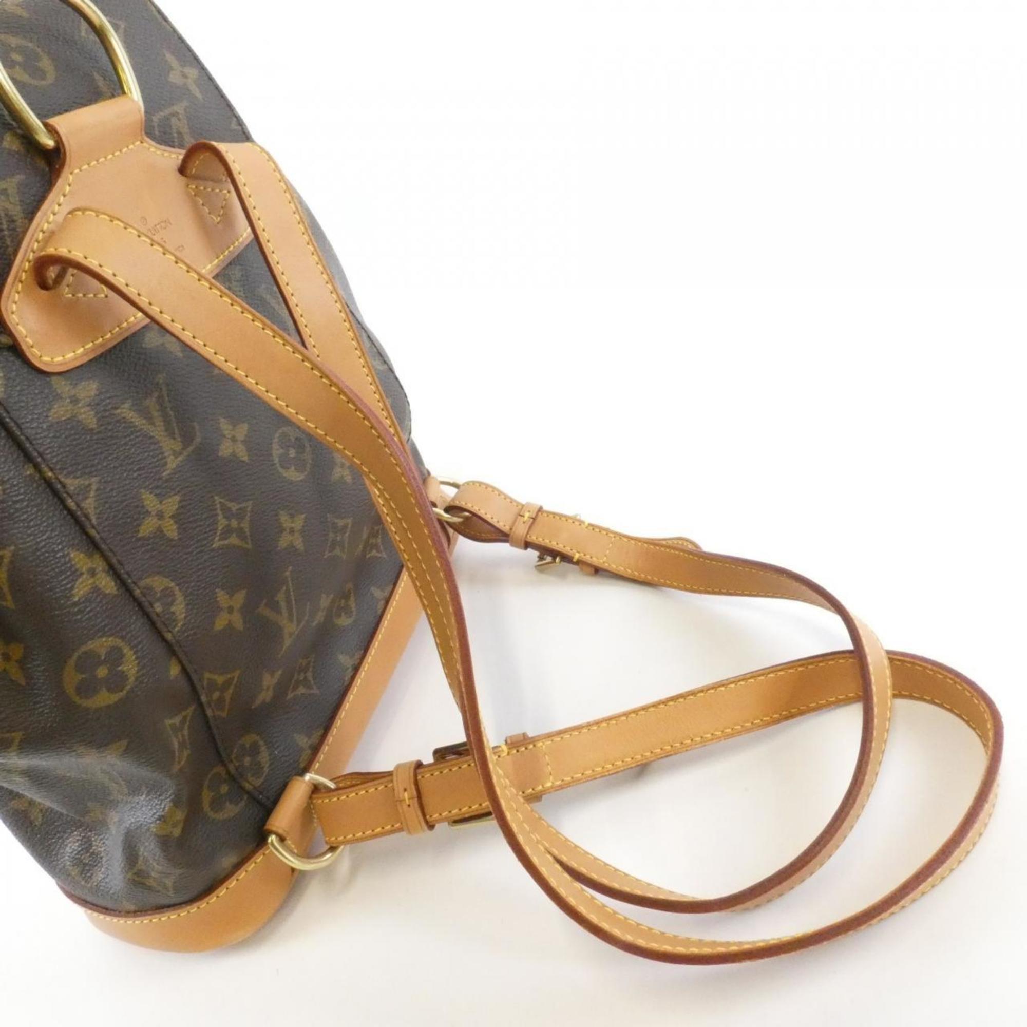 Louis Vuitton Brown Coated Canvas Backpack