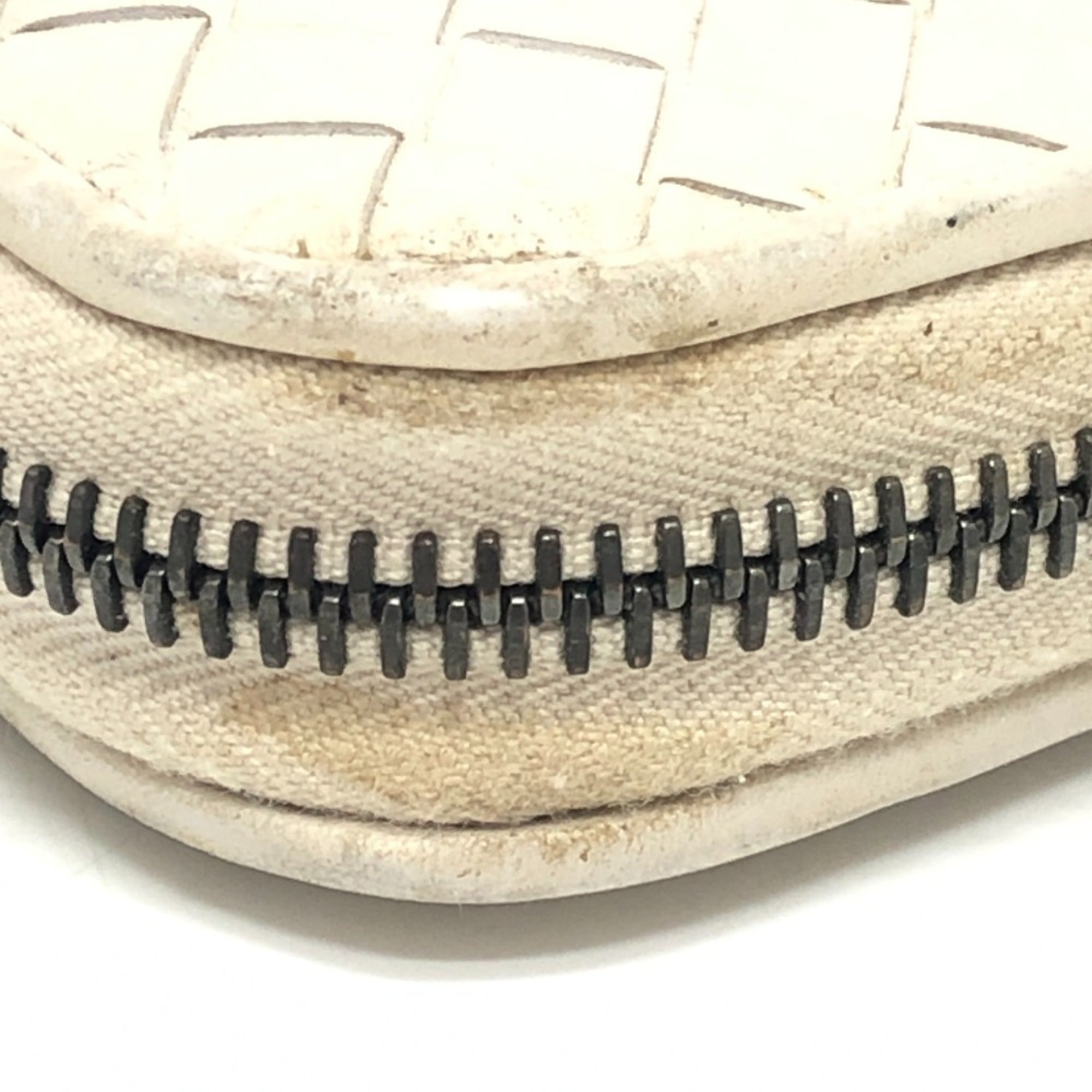 Bottega Veneta White Intrecciato Long Wallet (Bi-Fold)