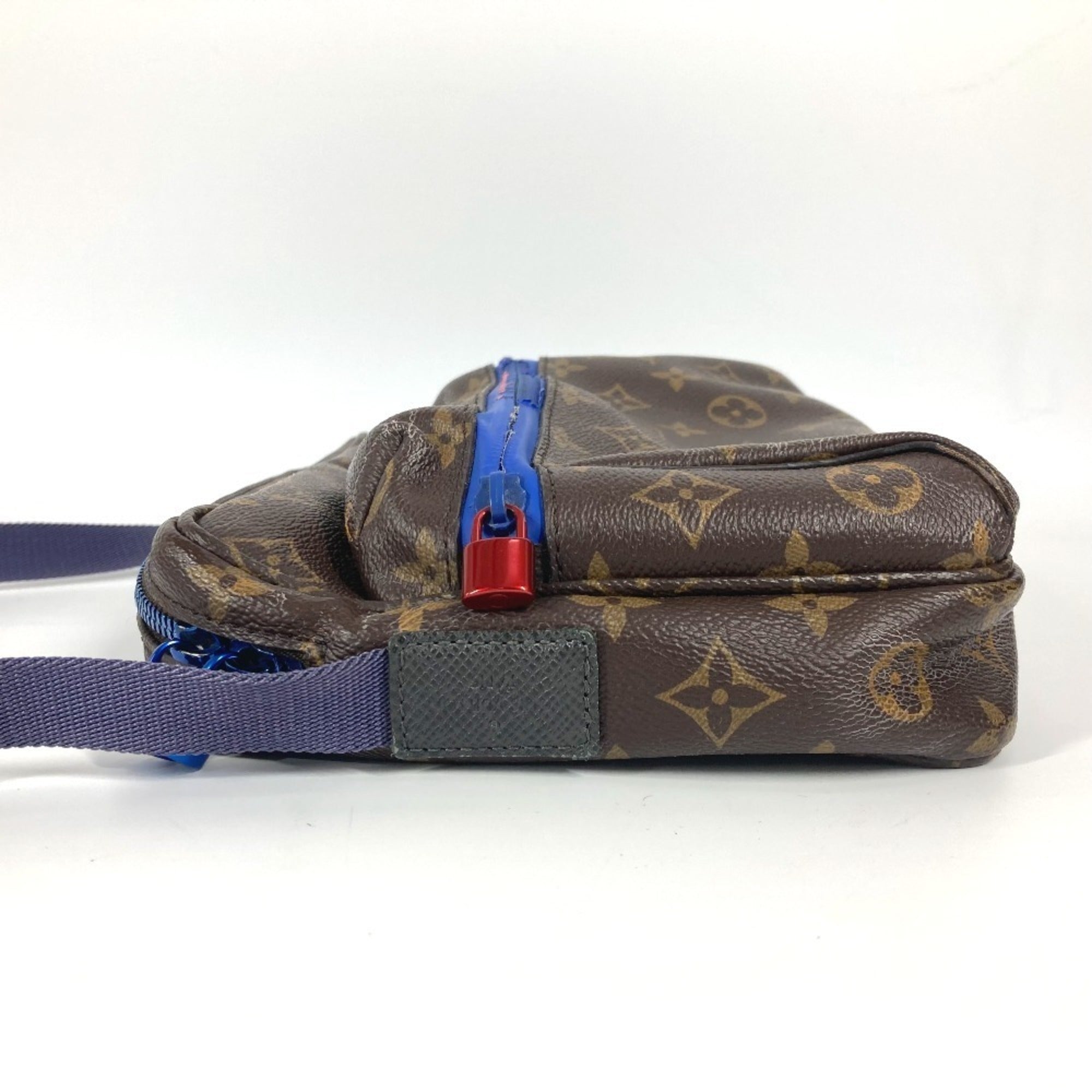 Louis Vuitton Monogram Blue Brown Monogram Shoulder Bag