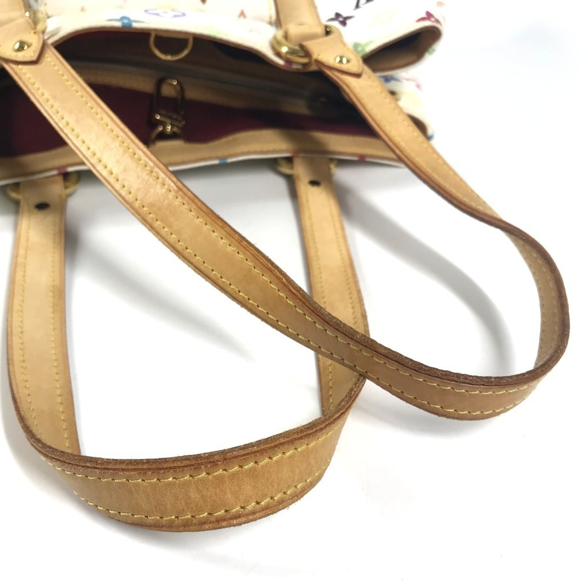 Louis Vuitton Blanc White Monogram Multicolore Shoulder Bag Tote Bag