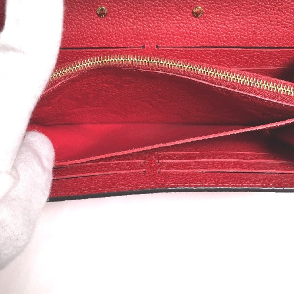Louis Vuitton Red Color Monogram Long Wallet